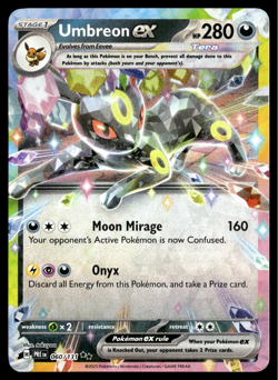 ✅Pokemon Umbreon ex 060/131 HP280 - Prize Pack Series Cards -Double Rare✅NM✅RBBM - Image 1