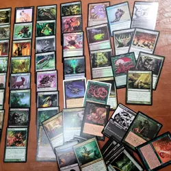 Whole COMMANDER Magic Deck MTG -***POISON infect Toxic*** GREEN and BLACK Budget - Image 2