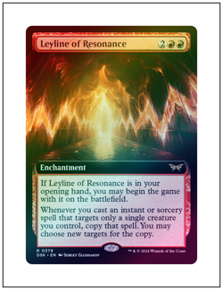 1x Leyline of Resonance, Extended Art Foil, Magic MTG NM - Image 1