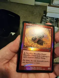Apocalypse MTG FOIL Bloodfire Dwarf Magic - Image 1