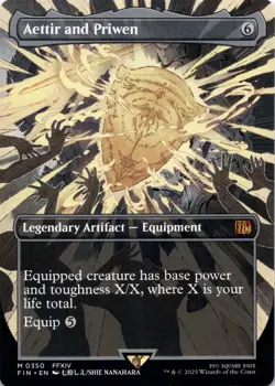 Aettir and Priwen BORDERLESS Final Fantasy Magic MTG NM - Image 1