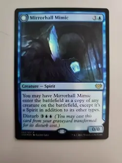MTG Mirrorhall Mimic/Ghastly Mimicry 68 Crimson Vow Foil Rare - Image 1