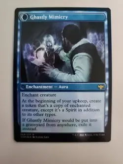 MTG Mirrorhall Mimic/Ghastly Mimicry 68 Crimson Vow Foil Rare - Image 2