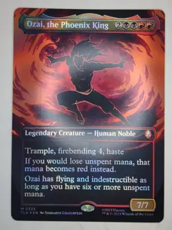 MTG FOIL Ozai, The Phoenix King (Borderless) (335) Avatar Last Airbender On Hand - Image 1