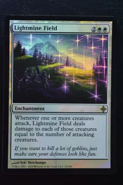 Magic The Gathering MTG LIGHTMINE FIELD FOIL Rise of the Eldrazi LP Played - Image 1