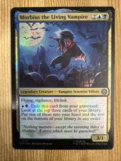 x1 Morbius the Living Vampire - Marvel's Spider-Man - NM - MTG FOIL - Image 1