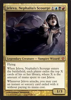 4x MTG Jeleva, Nephalia's Scourge, Light Play, English Commander 2013 - Image 1