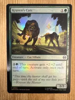 Kraven's Cats - Foil - SPM - MTG - EN - NM - 0104 - Image 1