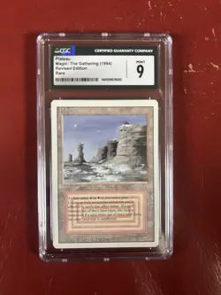 Plateau Magic the Gathering MTG Revised CGC 9 Dual Land - Image 1