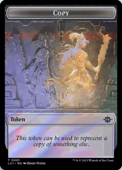 Copy // Bat Double-Sided Token 1 // 6 T MTG LCI NM FOIL - Image 1