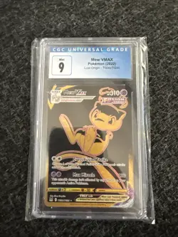 Pokemon TCG Mew VMAX Lost Origin Trainer Gallery TG30/TG30 Holo Ultra Rare CGC 9 - Image 1