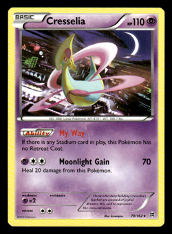 Cresselia 70/162 Rare XY - BREAKthrough Pokemon TCG - Image 1