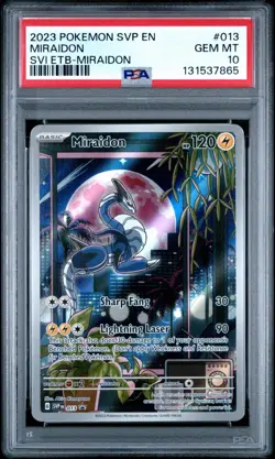 MIRAIDON 013 PSA 10 SCARLET & VIOLET ETB BLACK STAR PROMO POKEMON CARD ENGLISH - Image 1