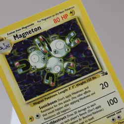 Pokemon TCG - Magneton 11/62 Fossil Holo Rare WOTC 1999 - NM - Image 1