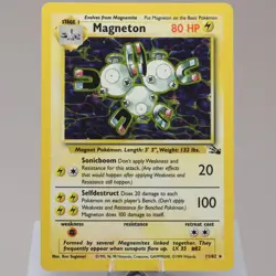 Pokemon TCG - Magneton 11/62 Fossil Holo Rare WOTC 1999 - NM - Image 2