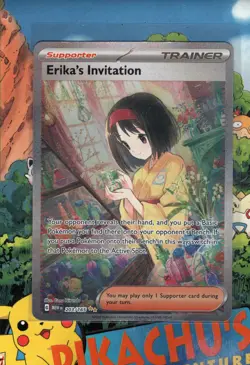Pokemon TCG Erika's Invitation 203/165 Pokemon 151 Full Art Ultra Rare NM/M - Image 1