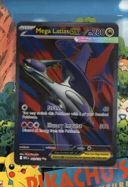 Pokemon TCG Mega Latias ex 163/132 Me01: Mega Evolution Holo NM/M - Image 1