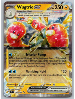 Wugtrio EX - 060/162 - S&V Temporal Forces - 2024 Pokemon - NM - Image 1