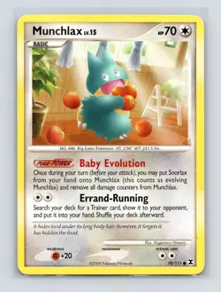 Pokemon TCG Munchlax (70) 70/111 Rising Rivals Normal LP - Image 1
