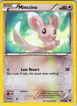 Minccino 84/98 Common - Pokemon TCG Emerging Powers - Reverse Holo (NM) - Image 1