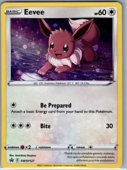 Eevee SWSH127 Holo SWSH: Sword & Shield Promo Cards - Pokemon Card - LP - Image 1