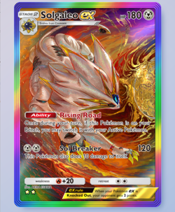 Solgaleo Rainbow Rare 2?, Pokemon TCG Pocket, Celestial Guardians, English - Image 1