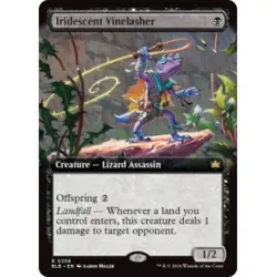 IRIDESCENT VINELASHER (EXTENDED ART) X4 Bloomburrow BLB Magic MTG MINT CARD - Image 1