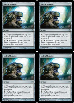 4x MTG 2012 CODEX SHREDDER - ARTIFACT UNCOMMON - MAGIC CARD x4 copies - Image 1