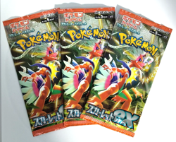 Pokemon Card Scarlet ex 3Packs sv1S Scarlet & Violet Sealed TCG Japan Japanese - Image 1