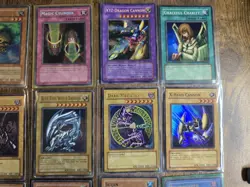 Vintage YuGiOh Cards, Holographic Card Lot, Blue Eyes, Dark Magician & More - Image 2
