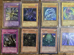 Vintage YuGiOh Cards, Holographic Card Lot, Blue Eyes, Dark Magician & More - Image 4
