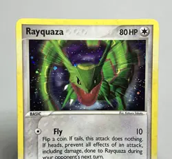Rayquaza 3/17 (LP/BENT) Cosmos Holo Pop Series 1 2006 Pokemon Card - Image 5