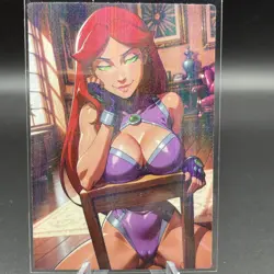 Star Fire Teen Titans Anime Waifu Card Doujin ACG Goddess Holo - Image 1