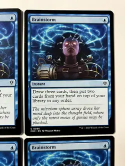 Magic The Gathering MTG Brainstorm X4 Blue Instant Draw Cards Commander NM - Image 3