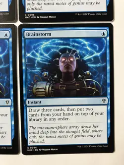 Magic The Gathering MTG Brainstorm X4 Blue Instant Draw Cards Commander NM - Image 4