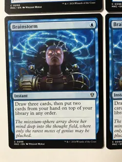 Magic The Gathering MTG Brainstorm X4 Blue Instant Draw Cards Commander NM - Image 5