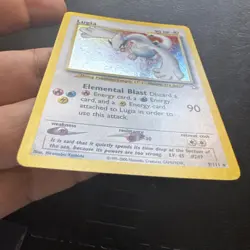 Pokemon TCG Lugia Neo Genesis Holo Rare Card 9/111 - Image 5
