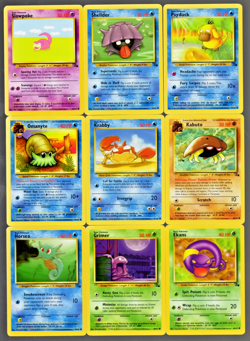 1999 Pokemon Lot of 25 of 62 Fossil Set Cards No Duplicates Never Played - Image 2