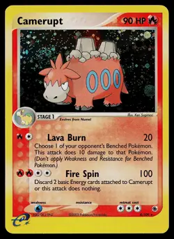 Pokemon Card - Camerupt Ruby and Sapphire 4/109 Holo Rare - Image 1