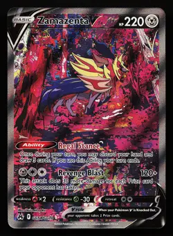 Zamazenta V GG54/GG70 Ultra Rare Crown Zenith Pokemon Card - Image 1