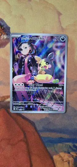 Marnie's Morpeko 206 SV Promo Illustration Rare NM Pokemon TCG Card - Image 1