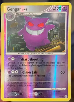 Gengar 17/99 Arceus Reverse Holo Rare Pokemon Card TCG LP - Image 1