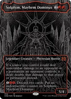 Solphim, Mayhem Dominus (Oil Slick Raised Foil) -Foil Near Mint MTG - Image 1