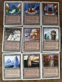 Mtg Chronicles Urza’s Tower, Mine, Power Plant 9 Card Set - Image 1