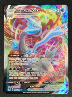 Kyurem VMAX 049/196 Lost Origin Ultra Rare Holo Pokemon TCG Card NM - Image 1