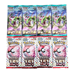 12(4+4+4) PACKS 151+Evolving Skies Pokemon TCG Cards Booster NEW Sealed KOREAN - Image 1