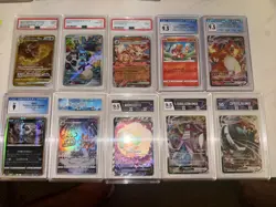 Pokemon Slab Lot *JAPANESE MODERN* 10 Graded Cards PSA/CGC/HGA 2020-2023 - Image 1