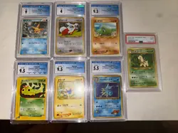 Pokemon Slab Lot *JAPANESE VINTAGE* 7 Graded Cards PSA/CGC 1998-2009 - Image 1