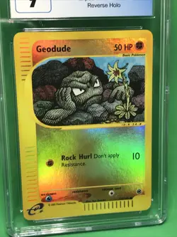 CGC 9 MINT Geodude 2002 Expedition 110/165 Reverse Holo Pokemon Card E-reader - Image 4