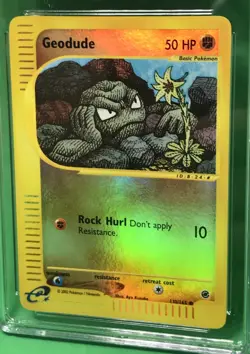 CGC 9 MINT Geodude 2002 Expedition 110/165 Reverse Holo Pokemon Card E-reader - Image 5